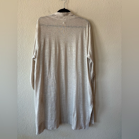 J. Jill Love Linen 100% Linen Open front Cardigan Cream 1X - Picture 7 of 9